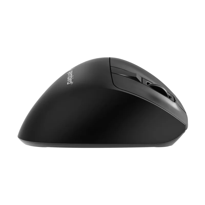 Gembird MUSW3-9B-01 Triple-Mode Kabellose Ergonomische Maus (2,4 GHz + Bluetooth + USB-C), 2400 DPI, 9 Tasten, Schwarz