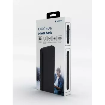 Gembird PB10-01 Powerbank 10000 mAh Schwarz