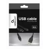 Gembird USB 2.0 Kabel Micro-USB AM-MBM5P 0,3m Schwarz