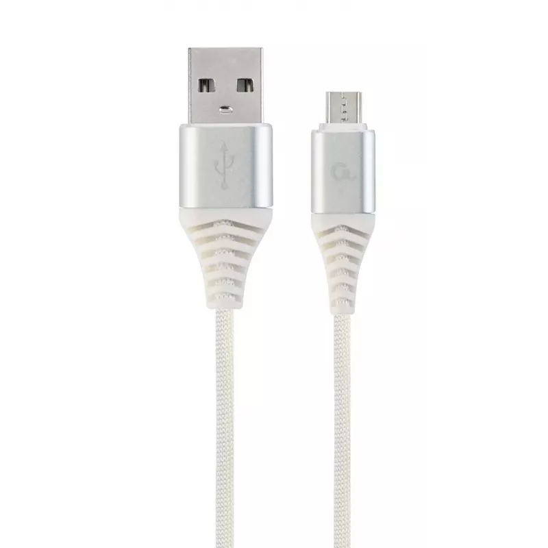GEMBIRD USB 2.0 auf Micro-USB Kabel 1m Schwarz/Weiß