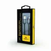 Gembird USB-A auf Lightning Kabel, Premium Spiral Metall, 1m, Metallic Grey