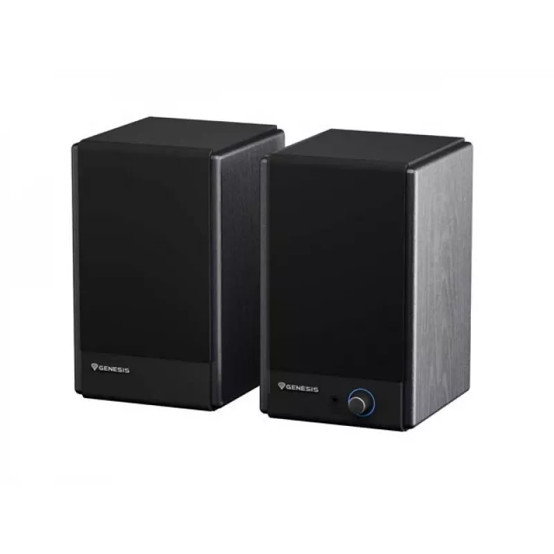 Genesis Arsen 402BT NGS-2415 Desktop-Lautsprecher, 2.0, 60 W, Bluetooth 5.3, Schwarz
