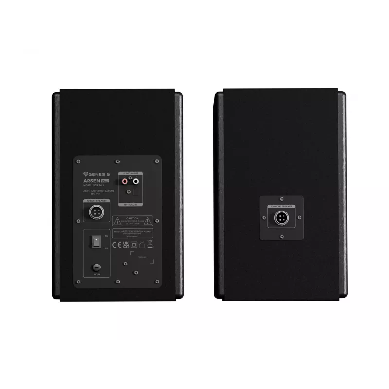 Genesis Arsen 402BT NGS-2415 Desktop-Lautsprecher, 2.0, 60 W, Bluetooth 5.3, Schwarz