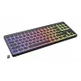 GENESIS Thor 430 TKL Kabellose Mechanische Gaming-Tastatur, Outemu Red Switches, RGB-Beleuchtung, Triple-Modus (USB-C/2.4GHz/Bluetooth), US-Englisches QWERTY, Schwarz