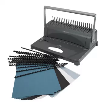Genie CB 850 Manuelle Comb-Bindemaschine, 350 Blatt, Schwarz