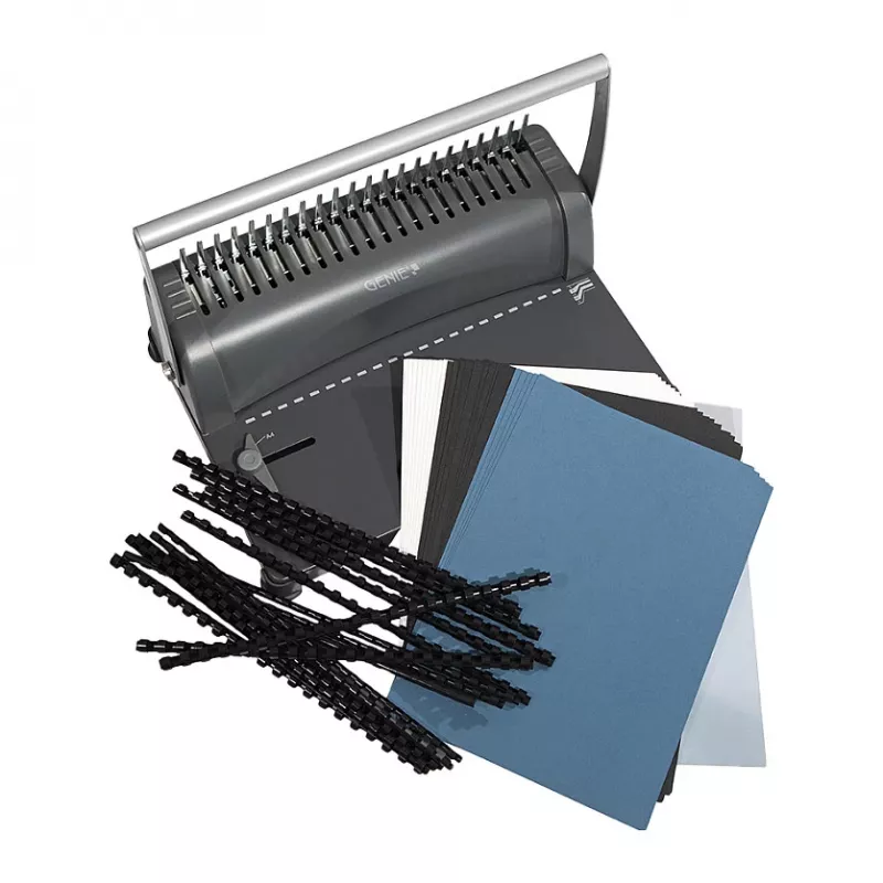 Genie CB 850 Manuelle Comb-Bindemaschine, 350 Blatt, Schwarz