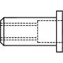 GESIPA Blindnietmutter M10 x 12 x 17,5 mm Stahl verzinkt Flachkopf, Klemmbereich 0,25–3,5 mm, 100er-Pack (1433709)