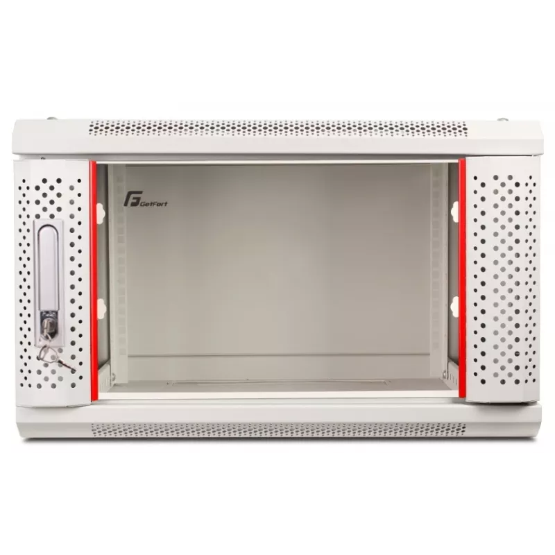 GETFORT 19 Zoll 6U Wandgehäuse 600x450mm Grau (WGF06-64EH-WGG)