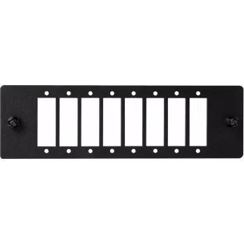 GETFORT 38863 SC-Duplex Glasfaser-Adaptermodul für Patchpanels, 6 Ports, 12 Fasern, Schwarz