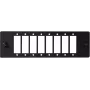 GETFORT 38863 SC-Duplex Glasfaser-Adaptermodul für Patchpanels, 6 Ports, 12 Fasern, Schwarz
