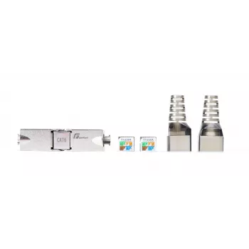 GETFORT 58459 Cat.6 UTP Tool-less RJ45 Keystone Jack, Weiß