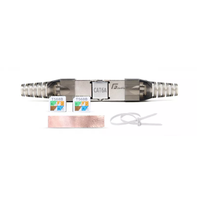 GETFORT 58460 CAT.6A Werkzeuglos Geschirmt RJ45 Keystone Jack Modul