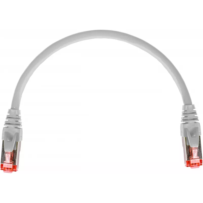 GETFORT Cat.6A S/FTP LSOH Patchkabel 0,25 m Grau