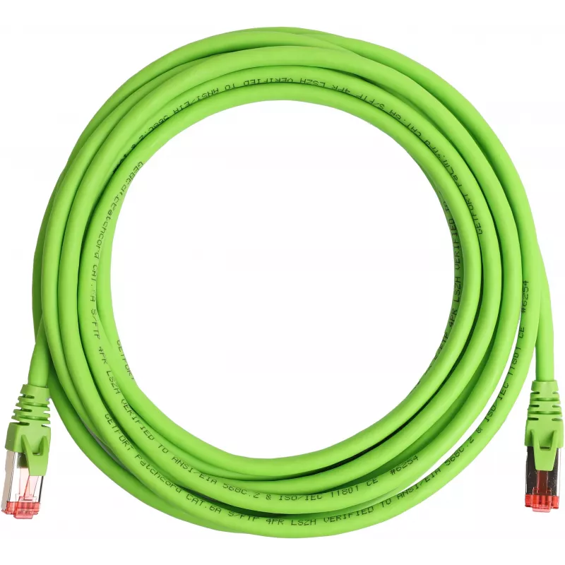 GETFORT Cat.6A S/FTP LSOH Patchkabel 5m Grün