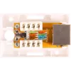 GETFORT GF-1G5EFTP Abgeschirmtes Aufputz-RJ45-Modul Cat.5e, Weiß