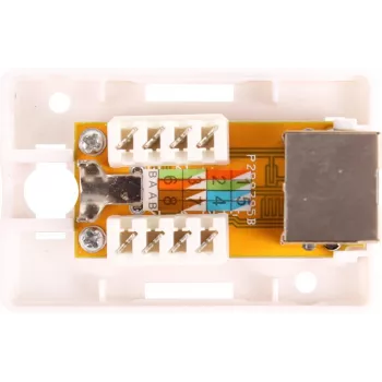 GETFORT GF-1G5EFTP Abgeschirmtes Aufputz-RJ45-Modul Cat.5e, Weiß