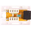 GETFORT GF-1G6UTP Aufputz-RJ45-Cat.6-UTP-Netzwerkdose, Weiß