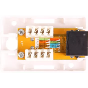 GETFORT GF-1G6UTP Aufputz-RJ45-Cat.6-UTP-Netzwerkdose, Weiß