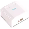 GETFORT GF-2G6FTP Geschirmte Aufputz-Netzwerkdose, 2x RJ45, Cat6 FTP, Weiß