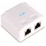 GETFORT GF-2G6FTP Geschirmte Aufputz-Netzwerkdose, 2x RJ45, Cat6 FTP, Weiß