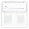 GETFORT GF-2MOD-2G Mosaic 2-Port RJ45 Cat.5e Netzwerkmodul, 45x45mm, Weiß