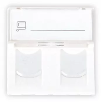 GETFORT GF-2MOD-2G Mosaic 2-Port RJ45 Cat.5e Netzwerkmodul, 45x45mm, Weiß
