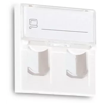 GETFORT GF-2MOD-2G Mosaic 2-Port RJ45 Cat.5e Netzwerkmodul, 45x45mm, Weiß