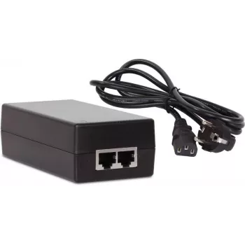 GETFORT GF-48D1000 48W Passiver PoE-Injektor-Adapter, 100-240V AC auf 48V DC, 10/100 Mbps, 2x RJ45, IEEE 802.3af/at-kompatibel