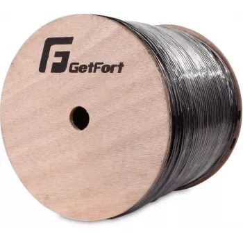 GETFORT GF-DAC-2J Outdoor Direct Burial Glasfaserkabel 1m, 2 Fasern, Singlemode OS2, UV-beständiger PE-Mantel, Nagetierschutz