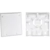 GETFORT GF-FO2P FTTH Glasfaser-Teilnehmeranschlussdose mit SC/APC- und LC/APC-Adaptern, 2-Port Wandbox, Singlemode, Weiß