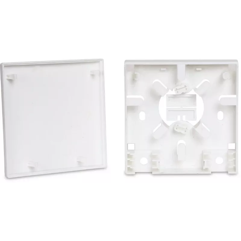 GETFORT GF-FO2P FTTH Glasfaser-Teilnehmeranschlussdose mit SC/APC- und LC/APC-Adaptern, 2-Port Wandbox, Singlemode, Weiß