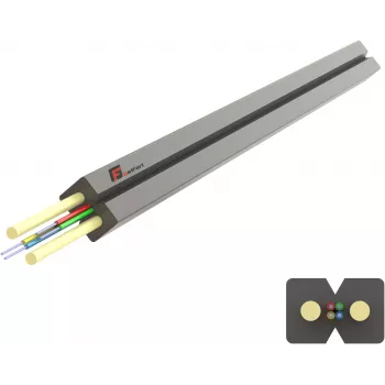 GETFORT GF-FRP-2J LSOH Indoor FTTH Glasfaserkabel, 2 Fasern, Singlemode G.657.A2, 1m, Weiß