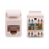 GETFORT GF-K5EUTP Cat.5e UTP Keystone Module RJ45, Weiß