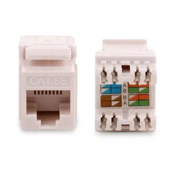 GETFORT GF-K5EUTP Cat.5e UTP Keystone Module RJ45, Weiß