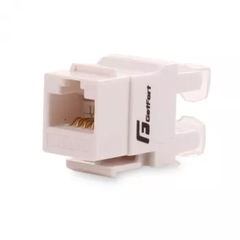 GETFORT GF-K5EUTP Cat.5e UTP Keystone Module RJ45, Weiß
