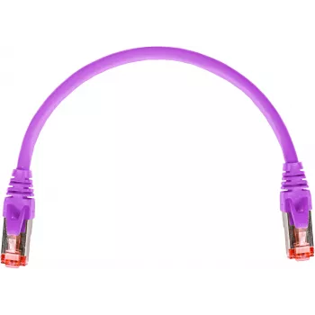 GETFORT GF-PC6ASFTP-0.25V Cat.6A S/FTP LSOH Patchkabel 0,25 m Lila