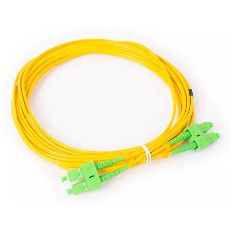 GETFORT GF-SASAD5 Singlemode-Duplex-Glasfaser-Patchkabel SC/APC auf SC/APC, 5 m