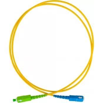 GETFORT GF-SUSAS5 Singlemode-Glasfaser-Patchkabel SC/UPC auf SC/APC Simplex 5m LSZH Gelb