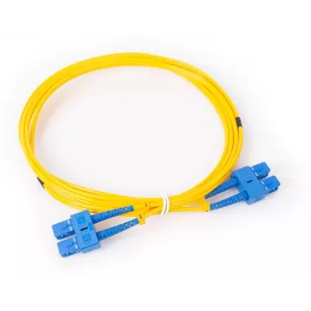 GETFORT GF-SUSUD2 Singlemode-Duplex Glasfaser-Patchkabel SC/UPC auf SC/UPC, 2m, Gelb