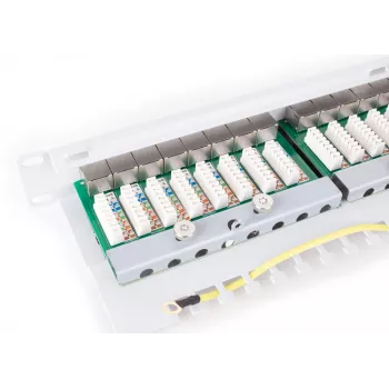 GETFORT PGF-6FTP24-B6-G Patch Panel FTP CAT.6 24 Port Grau 1U Rackmontage
