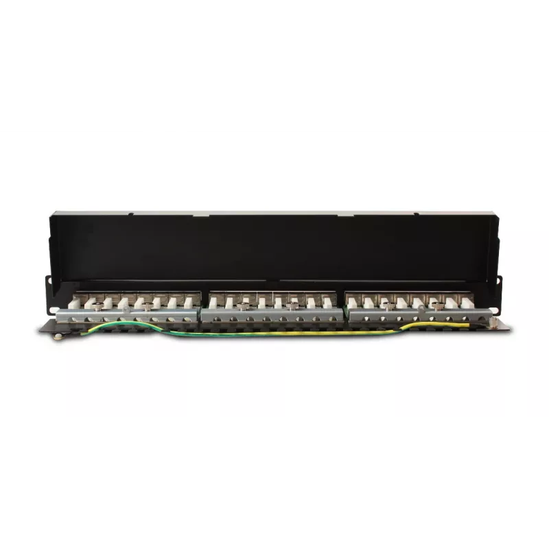 GETFORT PGF-6FTP24-B6 Patch Panel FTP Cat.6 24-Port 19-inch 1U Schwarz
