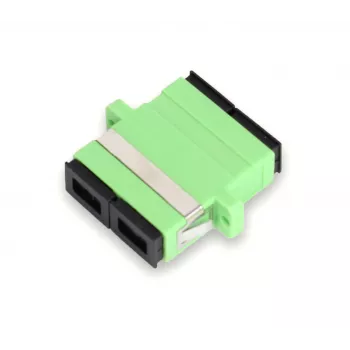 GETFORT SC/APC Duplex Glasfaser-Adapter, Singlemode, Grün, Flansch-Panel-Montage