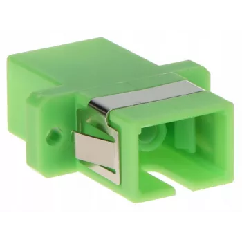 GETFORT SC/APC Simplex Glasfaseradapter, Singlemode, Grün, Flanschmontage
