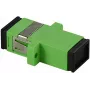 GETFORT SC/APC Simplex Glasfaseradapter, Singlemode, Grün, Flanschmontage