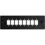 GETFORT SC Simplex Glasfaser-Adaptermodul für Patchpanels, 2-Port, Schwarz