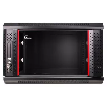 GETFORT WGF06-64EH-WGB 19 Zoll 6U Wandmontage Rackschrank 600x450mm Schwarz