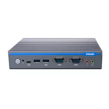 Giada DF612 Lüfterloser Mini-PC, Intel Core i5-1235U, 2x DDR4 SO-DIMM, 2x 2.5GbE LAN, Dual COM, 4K Dual Display, Aluminium-Gehäuse, Barebone