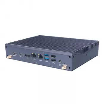 Giada DF613-I Intel Core i5-1335U Lüfterloser Mini PC Barebone, 4x 4K Display, Dual GbE, DDR5, 2x M.2, VESA-Halterung, ohne RAM/Storage/OS
