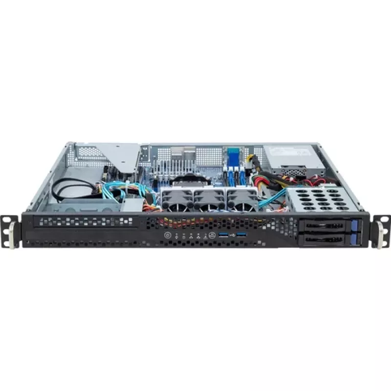 GIGA COMPUTING Gigabyte R113-C10-AA02 1U Rackmount Server Barebone, AMD EPYC & Ryzen, 4x 2.5 Zoll Einschübe, 400W Netzteil