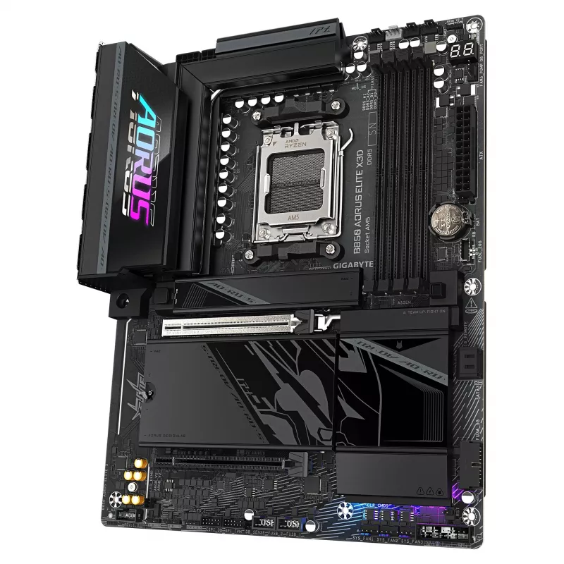 GIGABYTE B850 AORUS ELITE X3D AM5 ATX Motherboard, DDR5, 4xDIMM, HDMI, 2.5GbE, Wi-Fi 6E
